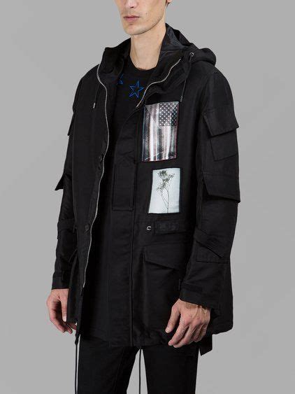 givenchy patch-detailed tech-canvas anorak
